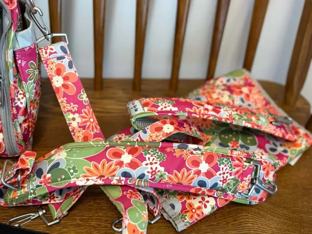 Ju-Ju-Be B.F.F. Convertible Diaper Bag Perky Perennials Floral